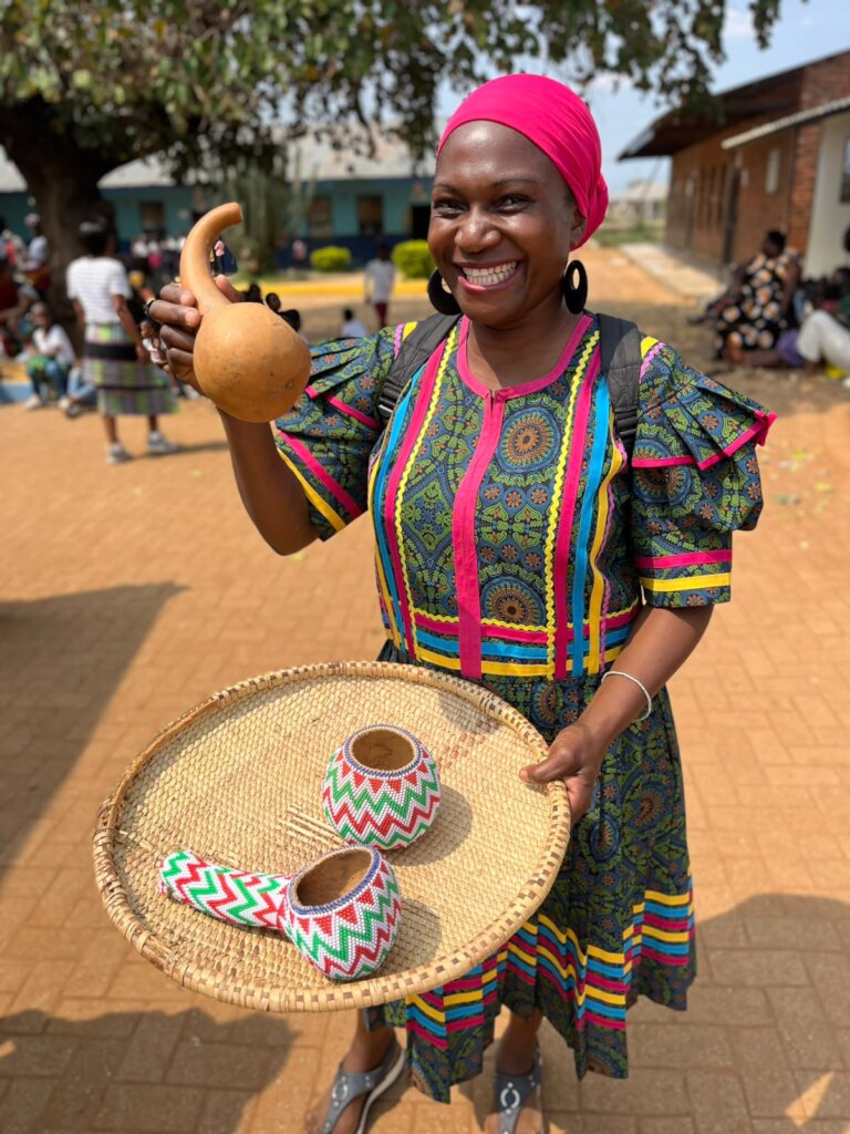 Nkhensani sporting her cultural dress