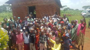 Second group that received lanterns in Tanzania