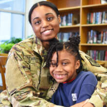 Halla and Cailee at Christel House Indianapolis.