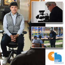 NBC News tapes a story in Indianapolis