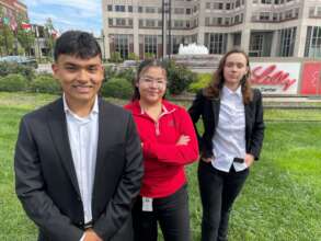 AJ, Madison, &Jordan after their work experience.