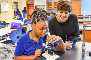 Science class at Academy West