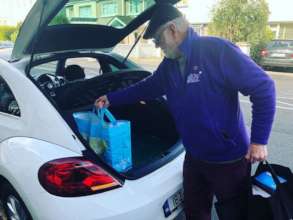 Food hampers going to Cancer patients