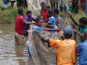 First Catch at Ntanangala Primaru School