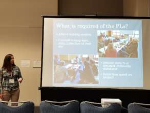 Sara Steffen presenting at Citizen Sci Symposium