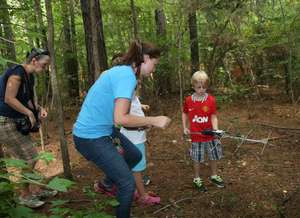 Conservation Intern, Kaly, teaching!