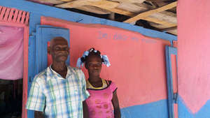 Mr. Amazan and his youngest daughter, Rose.