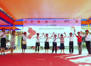 Students are excited to wear their new helmets!