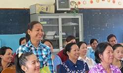 Mothers learn about promoting road safety