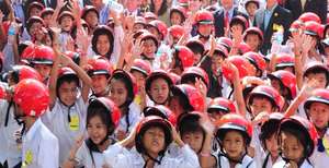 "Thank you for our new helmets!"