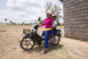 Helmets save lives on Cambodia's roads