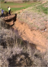 Damaged Spill bank of current Sand dam