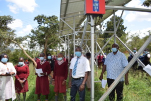 Mutulani Primary school students thanking donors