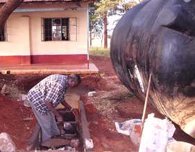 Construction of the base for water tank