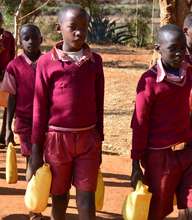 School Children from fetching water