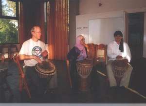 Drumming together