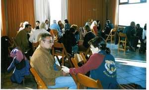 Small group in session