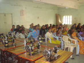 Donation of sewing machines to poor women