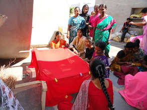 zari work demonstration by trained women