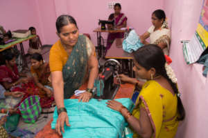 women tailoring program by nonprofit charity india