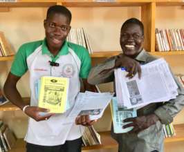 Librarians in n. Burkina Faso with CMH books