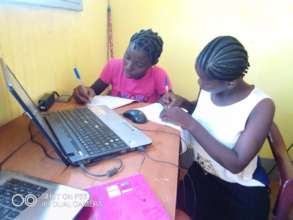 Young women using computers 3