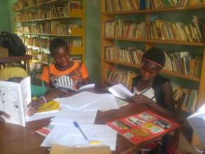 Readers in the library