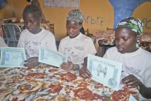 Reading books produced in the multimedia center