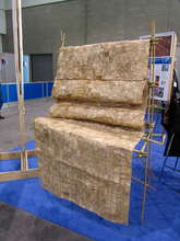 Wild silk textile display