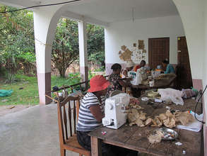 Recent workshop on the porch