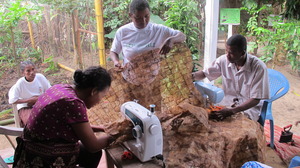 SEPALI team sewing their textile