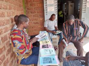 Books distributed to community library in Hounde