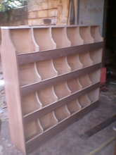 Book shelf for mobile library