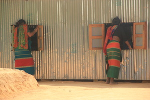 Parents watching their children learning