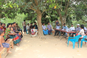 Community Meeting with the villagers and Udion