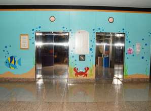 Johnny's new mural in the Galveston hospital
