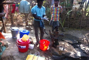 Chlorinating a Hand Pump