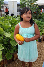Young Gardener at Eastmont Garden Grand Opening