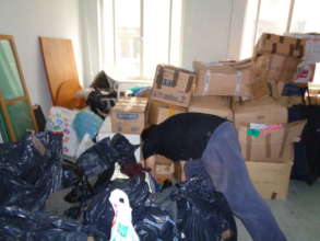 DONATIONS WE RECEIVE ARE MOSTLY CLOUTHS NOT FOOD
