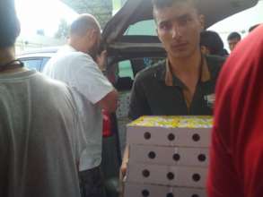 Afghanistan and Syrian people help our volunteer