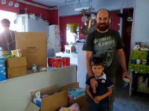 Food distributions to Greek families