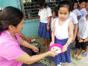 Daily feeding at Catig-Lacadon Elementary