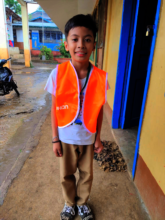 Students proud to wear his first-responder vest