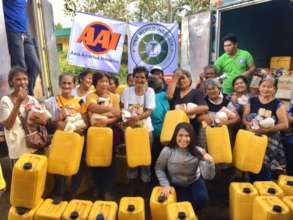Clean water is hard to find in flooded areas.