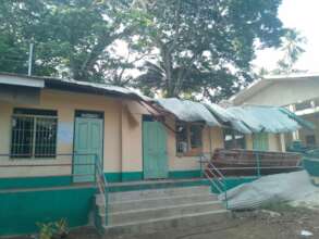 School damaged after storm