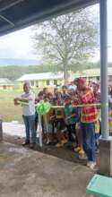 Ribbon cutting for graduation ceremony
