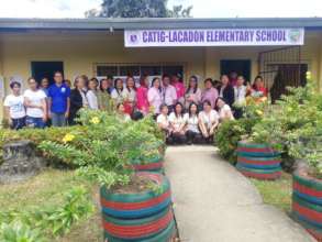 Principal Rowena with faculty