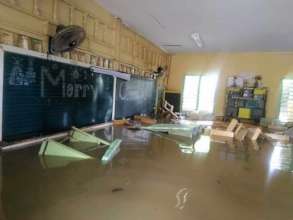 Classroom Flooded at Christmas in Cuartero