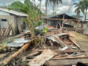Devastated village after Typhoon