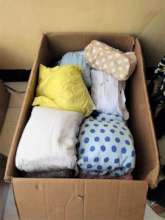 Donations of new items for mother and baby arrive